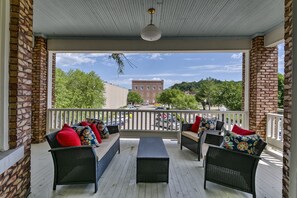 Balcony that is shared with other guests.