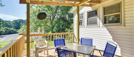 Columbus Vacation Rental | 2BR | 1BA | 800 Sq Ft | Steps Required