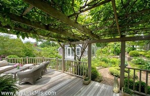 view under pergola