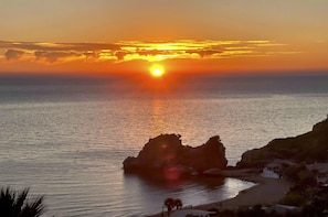 Abends konnte man einen wunderbaren Sonnenuntergang genießen