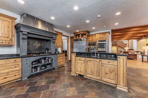 Spacious chef's kitchen on main level