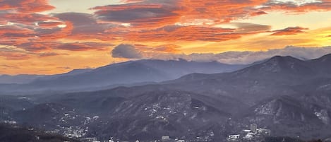 Stormy Gatlinburg sunrise from balcony!