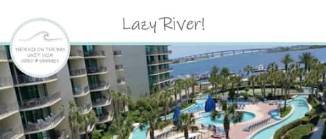 Top floor views! Lazy River! Outdoor Pools! Putting Green! Tennis Courts! & More