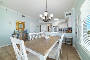 Large dining table for entertaining