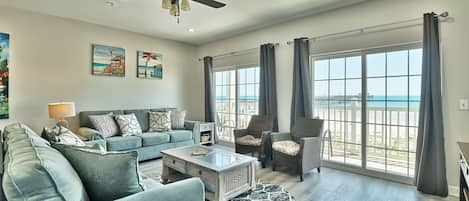 Ocean view living room