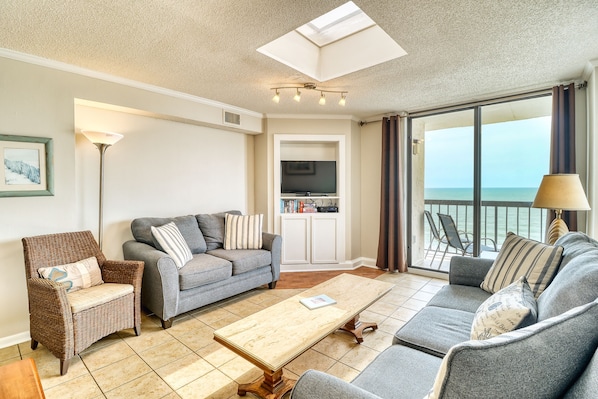 Living room with beautiful view