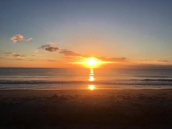 Sunsets like these are the norm at Sea Bright Beach!