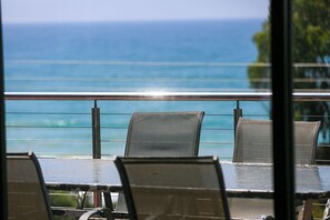 Beach view from the balcony
