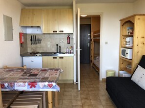 The kitchenette. 