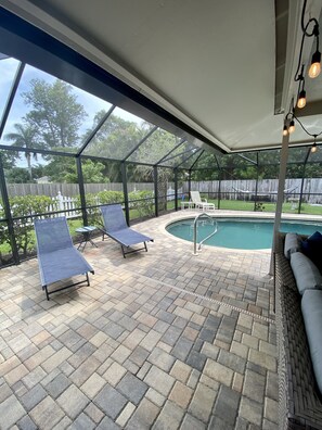 Relax in these loungers 