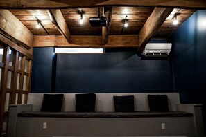 Basement theater room