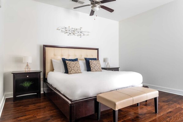 Your suite features a fabulous king-size bed with a memory foam mattress