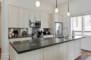 Cook a gourmet meal in your fully-equipped kitchen