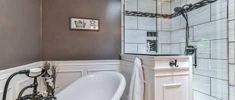 Tub and shower in Master Bathroom