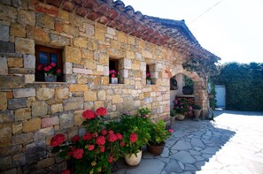 Traditional stone main entrance