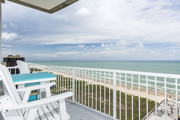 Enjoy miles and miles of ocean views from your private balcony!