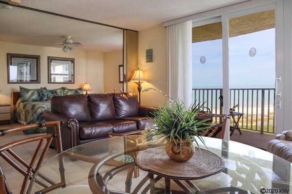 Estero Beach and Tennis Club 505B has a beautiful Gulf View from the 5th Floor.