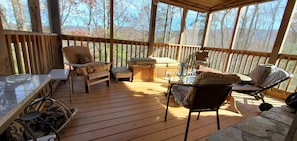 Back Porch Winter Vistas and Spectacular Sunlight