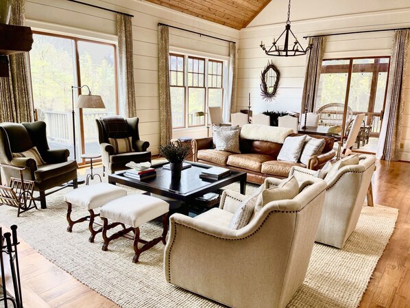 Main living area with plenty of comfortable seating