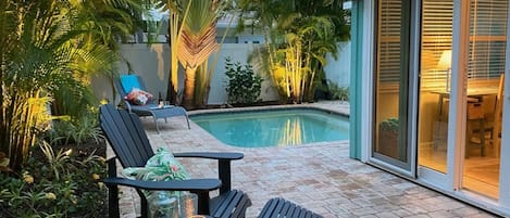 Our very private backyard oasis.