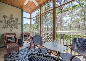 Screened Porch overlooks Point Washington State Park