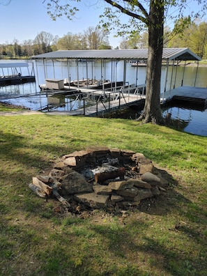 fire pit.  we do not supply firewood