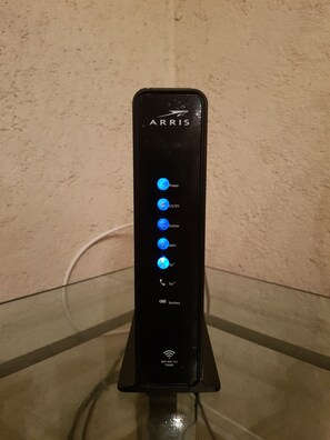 Available Internet Wi-Fi (+25Mbps) with modem located at living room