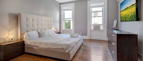 Cozy bedroom w/ natural lighting