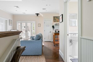 Entrance into the open concept kitche and living room
