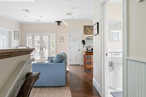 Entrance into the open concept kitche and living room
