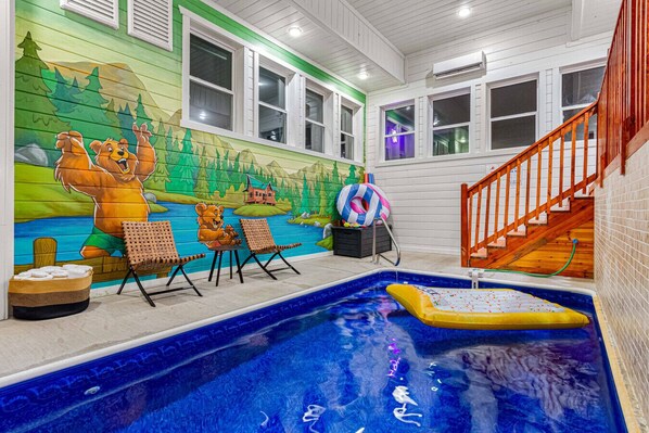 Nothing says vacation like a private heated indoor pool.  Start your trip off right with a dip!