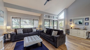 Living Room with View of the George Fazio Golf Course