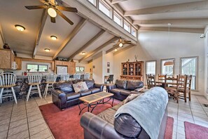 The common area is nice and open with natural lighting.