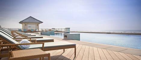 Most beautiful Infinity pool you will ever find looking out into the Atlantic