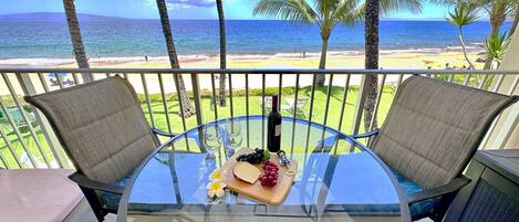 Ocean views will take your breath away from your oceanfront lanai