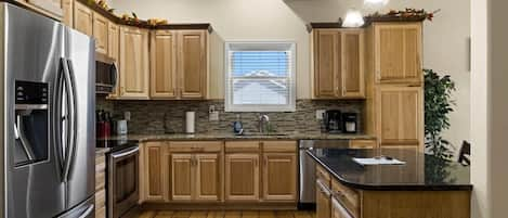 Kitchen with new stainless steal appliances