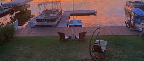 Beautiful lakefront sunsets