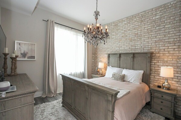 Thick lined drapes.