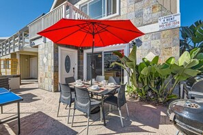 Secure and quiet upscale Newport Beach Cul De Sac street that is across the street from he ocean.