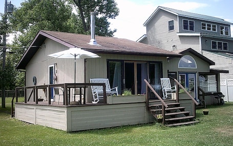 Lake Side View Of Cottage
