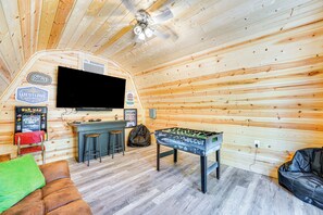 Brand New Game Room | Foosball | 75 Inch TV | Arcade Game