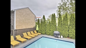 The pool is shared space with just two other condos. 