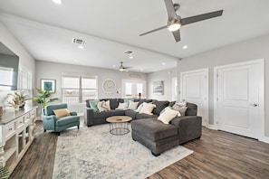 This is the main living room area of the home