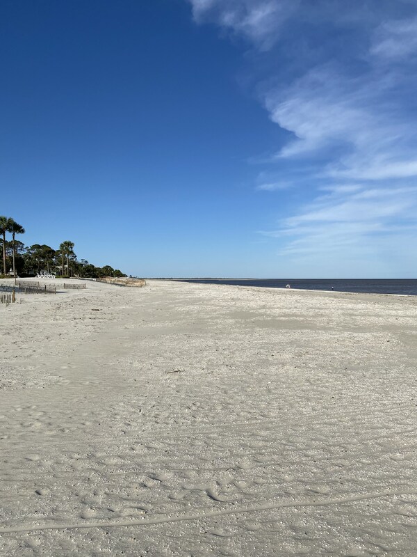 Sea Island beach at our street