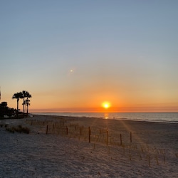 Sea Island beach at our street