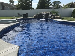 Pool view from the shallow end.