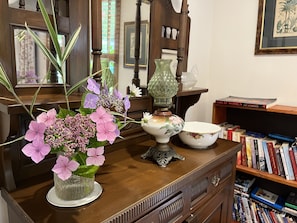 Classic furniture throughout Rose Cottage