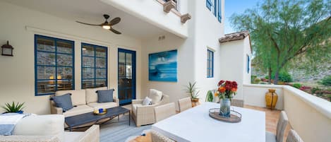 Outdoor Patio doubles your living space. Raise a glass al fresco! 