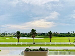 Front view to the Moody Gardens Golf course.