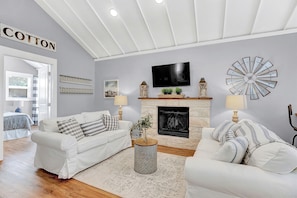 Stunning guest house living room area.